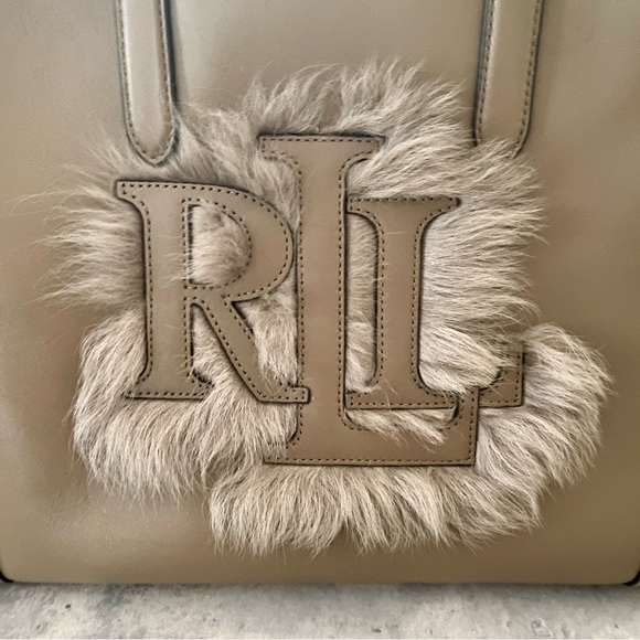 Lauren Ralph Lauren Large Leather Tyler Tote - Picture 8 of 15